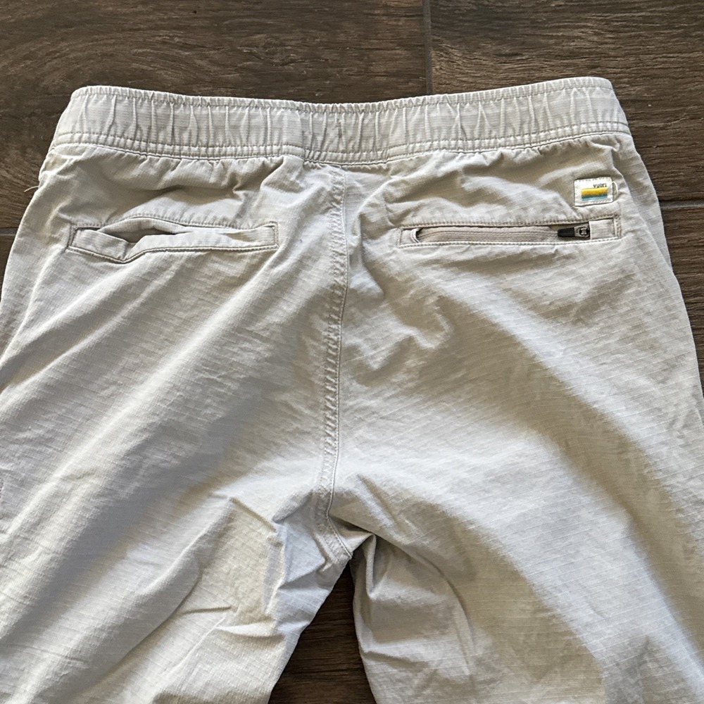 Vuori Men's Small Ripstop Pants Tan Drawstring Zip Pocket 29x30 V412 - Picture 9 of 9